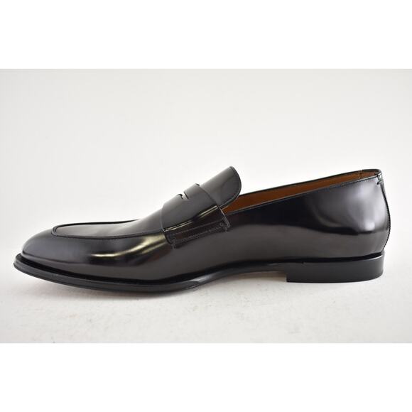 Dior Timeless Penny Loafer Black Calfskin Leather Flat Slip On Dress Shoes 45 12 - Picture 12 of 16
